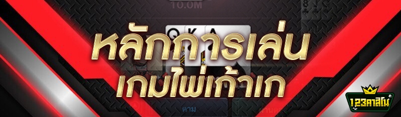 หลักการเล่นเกมไพ่เก้าเก